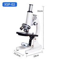 Microscope biologique monoculaire LED haute définition 400x pour les études scientifiques sur les animaux/plantes des élèves du primaire et du secondaire