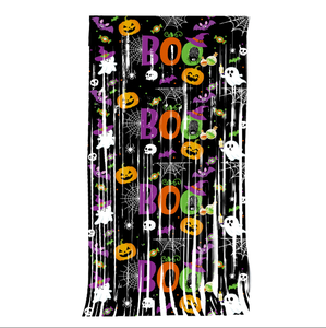 Tela de Fondo Decorativa para Fiesta Temática de Halloween 2025 con Diseño de Calabazas, Fantasmas y Murciélagos - Product Image 5