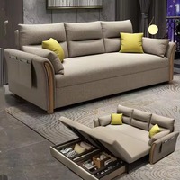 Canapé-lit convertible 3 en 1 avec rangement, canapé multifonctionnel, fauteuil inclinable de bureau, canapé pliable, canapé-lit convertible
