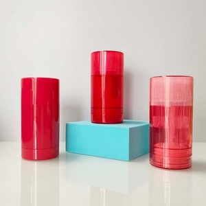 AS Rubber Finishing 75ml Matte Black pink Stick Deodorant <b>Container</b> Cosmetic Deodorant Bottle Packaging - Product Image 3