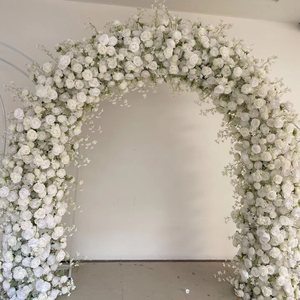 B-UFA008 Wedding Silk Flower <b>Arch</b> <b>Decoration</b> Artificial Flowers Wedding <b>Arch</b> Arrangement Wedding <b>Arch</b> Flower Backdrop <b>Decoration</b> - Product Image 1