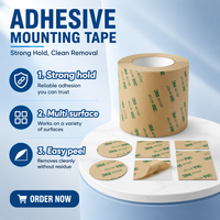 3M 467MP Pressure Sensitive Rubber Adhesive Transfer Tape Heat-Resistant Clear Double-Sided 0.05mm Thickness Industrial Use