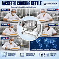Cuiseur Agroalimentaire à Double Paroi 100L Acier Inoxydable 304 Structure à Deux Chambres pour Lait de Soja Tofu Ébullition