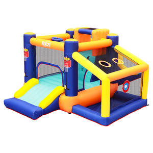 Château gonflable pour enfants en plein air avec toboggan combinaison de trampoline et de piscine pour parc aquatique gonflable à vendre à bas prix - Product Image 5