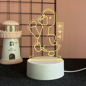 Xinrunjin ไฟ LED อะคริลิคตกแต่งอาคารกลางคืนแบบกำหนดเองเครื่องประดับตั้งโต๊ะของขวัญแบรนด์แปลกใหม่ - Product Image 6