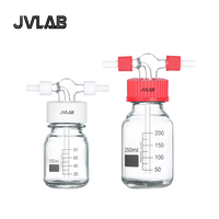 Bouteille de lavage au gaz en verre borosilicate multi-trous, verrerie de laboratoire, 25 ml-5000 ml
