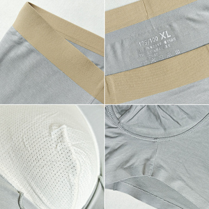 Boxer da <span class=keywords><strong>uomo</strong></span> in seta di ghiaccio per intimo estivo traspirante per taglie forti sportivi Anti-batterici comodi Boxer senza cuciture - Product Image 6