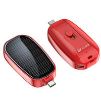 Haute qualité et bas prix 1200mAh Mini extérieur d'urgence solaire sans fil chargeur porte-clés batterie externe Portable Mobile charge