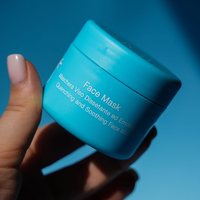 Pots en plastique givrés rechargeables avec motifs imprimés, 15g 20g, pour beurre corporel, crème nettoyante visage, masque capillaire, baume à lèvres, avec couvercles