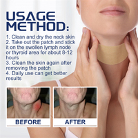 Patchs OEM Glande Thyroïde Lymphatique 20 Pièces pour Traitement de l'Hyperthyroïdie, Thyroïdite et Goitre