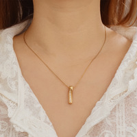 Collier en acier inoxydable doré Novirassine avec pendentif licorne et boussole, bijoux esthétiques en gros pour femmes, ensemble pour usage quotidien