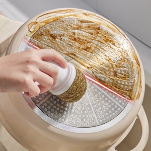 Household Kitchen Appliance with Handle Cleaning Ball Cleaning <b>Brush</b> Kitchen Stain Free Pan Dish Washing <b>Brush</b> - Product Image 2