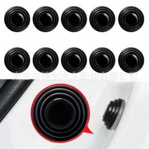 Car Door Silicone Gasket JC-0911 Round White Black Red Anti Collision <b>Buffer</b> Sealing <b>Pad</b> For Model 95 - Product Image 2