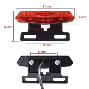 BKS 功能性电动自行车前刹车后尾灯前灯开关套件 36V/48V 可充电电池 IPX5 防水 4 种模式喇叭 - Product Image 5