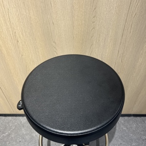 Silla DE TRABAJO redonda de cuero de poliuretano PU pragmática, taburetes giratorios ajustables en altura para cadena de tiendas cajero recepción enfermería - Product Image 4