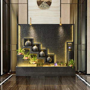 Xinlitu 4 piani fontana, <span class=keywords><strong>grande</strong></span> pavimento in piedi acqua tenda <span class=keywords><strong>parete</strong></span>, cemento acqua di circolazione fontana di atomizzazione - Product Image 3