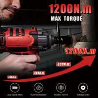 Dukungan OEM Dapat Disesuaikan  Laris Manis 21v Torsi Tinggi 1/2 Kunci Pas Impack Elektrik Tanpa Kabel Brushless