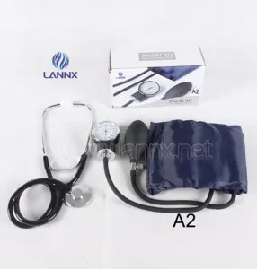 LANNX A2 la migliore vendita medical aneroid muslimex manual Tensiometros arm bp machine sphygmomanometer con stetoscopio