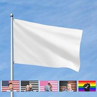 Drapeau personnalisé double face, créez votre propre image, logo ou texte amusant, décoration intérieure et extérieure, blanc