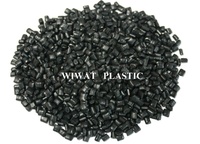 Granulés de plastique polypropylène (PP) de qualité d'injection noire Film de moulage de matériau recyclé vierge Pellets de PP de qualité alimentaire