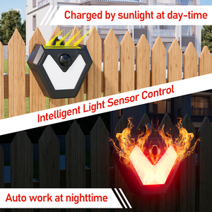 Répulsif solaire étanche pour animaux nocturnes à flamme rouge pour coyote, <span class=keywords><strong>renard</strong></span>, raton laveur, marmiteau - Product Image 6