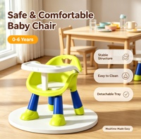 Chaise haute pour bébé, tabouret pliable, chaise pour nourrisson, chaise en plastique de sécurité pour la maison, dossier multifonctionnel, petit tabouret
