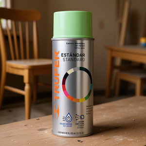 Peinture en aérosol Truper Standard vert pomme 400 ml, revêtement liquide acrylique pour vernis de meubles, modèle PA-VM-2, application facile - Product Image 2