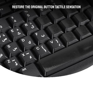 Pegatinas de transferencia de letras del teclado árabe para reparación de teclados de computadora portátil, diseño estadounidense, impermeables - Product Image 4