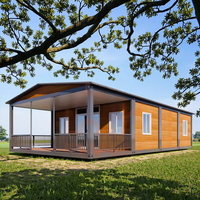 Villa à 2 étages, maison modulaire multi-étages, maison en conteneur, structure en acier, maison conteneur à double couche extensible en kit