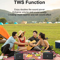 XDOBO SINOBAND Enceinte avec éclairage d'ambiance, 120W, basses puissantes, boîtier en plastique pour karaoké extérieur