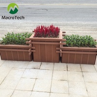 Boîte à fleurs en WPC résistante aux insectes, anticorrosion et écologique pour jardin