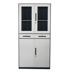 Librería con Puertas de Vidrio de Borde Estrecho Más Vendida para Uso Comercial, Gabinete Metálico con Estantes de Altura Ajustable - Product Image 2