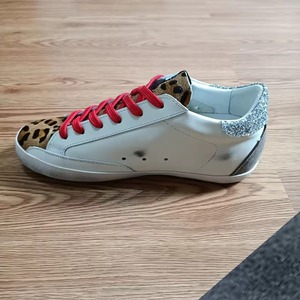 Golden Star White Premium Luxury Sneakers, respirantes, à lacets, rétro, en mesh, tendance, confortables, chaussures en microfibre pour hommes et femmes - Product Image 5