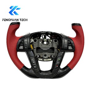 Volante Deportivo Personalizado de Fibra de Carbono Rojo y Negro con Base Plana para Kia K5 <span class=keywords><strong>Gt</strong></span> <span class=keywords><strong>Line</strong></span> K1 K2 K3 K4 2021 2022 2023 2024 2025 - Product Image 6