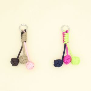 Handmade Colorful <b>Key</b> <b>Chain</b> Round Shear Ball <b>Key</b> <b>Chain</b> Pendant Lovely Color Polyester Material for Backpack Decoration - Product Image 3