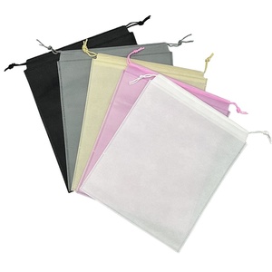 Sac à cordon non tissé personnalisé avec logo, sacs de rangement réutilisables pour chaussures, sacs anti-poussière pour vêtements et chaussures - Product Image 1