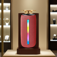 RGB renkli LED ışıkları kablosuz taşınabilir hoparlör açık su geçirmez Mini küçük Bluetooth hoparlör
