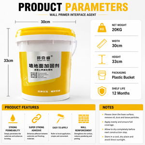 Agente Intermediario para Paredes de 20 KG, Imprimación para Superficies de Hormigón y Ladrillo, Fuerte Adhesión, Fácil Aplicación - Product Image 3