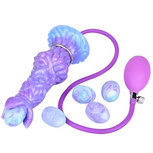 Juguetes sexuales YOCY: Ovipositor de silicona con bomba de aire para puesta de huevos, dildo hueco, plug anal, juguetes sexuales para mujeres - Product Image 1