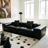 Premium Modernes Vakuumverpacktes PU-Leder-Sofa Komprimiertes 2-Sitzer-Sofa Wohnmöbel Haustierfreundlich
