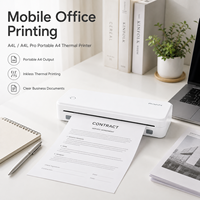 Mini imprimante thermique portable A4 216 mm Imprimante sans fil prend en charge le papier US Letter 8,5 x 11 pouces avec Android IOS pour le bureau à domicile