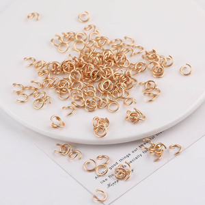 Anillo abierto metálico mate minimalista de 1,2x8 mm para hacer pulseras, accesorios de joyería DIY, tamaño mediano, chapado en metal - Product Image 3
