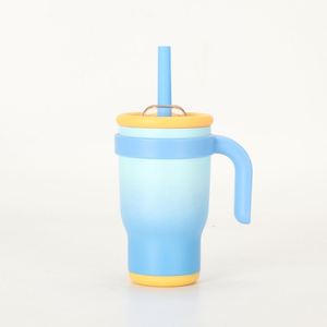 Gobelet isotherme en acier inoxydable de 14 oz avec poignée, impression personnalisée, réutilisable, articles promotionnels, cadeau publicitaire - Product Image 4