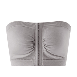 Reggiseno a <span class=keywords><strong>fascia</strong></span> senza spalline <span class=keywords><strong>taglie</strong></span> forti con chiusura frontale, push-up, design modellante, senza ferretto, antiscivolo, elegante, racerback, sexy - Product Image 6