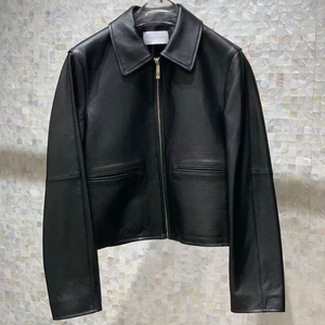 Veste de haute qualité pour femmes, manteau en <span class=keywords><strong>cuir</strong></span>, veste en <span class=keywords><strong>cuir</strong></span> véritable décontractée pour femmes - Product Image 1