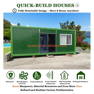 Maison de conteneur en panneaux sandwich en acier extensible de luxe de 40 pieds, 3 chambres, 2 salles de bain, villa préfabriquée mobile, design moderne, hôtel en plein air - Product Image 4