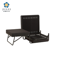 Estructura de Sofá Cama 3 en 1 de Metal Plegable, Moderna y Resistente, con Bloqueo de Seguridad, Diseño Portátil para Uso en Hoteles