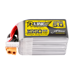Batería de Polímero de Litio de Alta Velocidad Tattu R-Line Versión 5.0 1550mAh 150C 6S 22.2V para Quadcopter de Carreras XT60 - Product Image 5