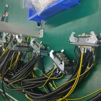 Arnés de Cableado Electrónico Industrial Personalizado con Núcleo de Cobre TTU, Conector Aéreo Rectangular de Alta Resistencia, Terminal de Fusión TUU