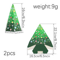 Weihnachtliche Süßigkeitenboxen - Baum-, Glockenturm- und Hausdesign Geschenk- und Verpackungsboxen